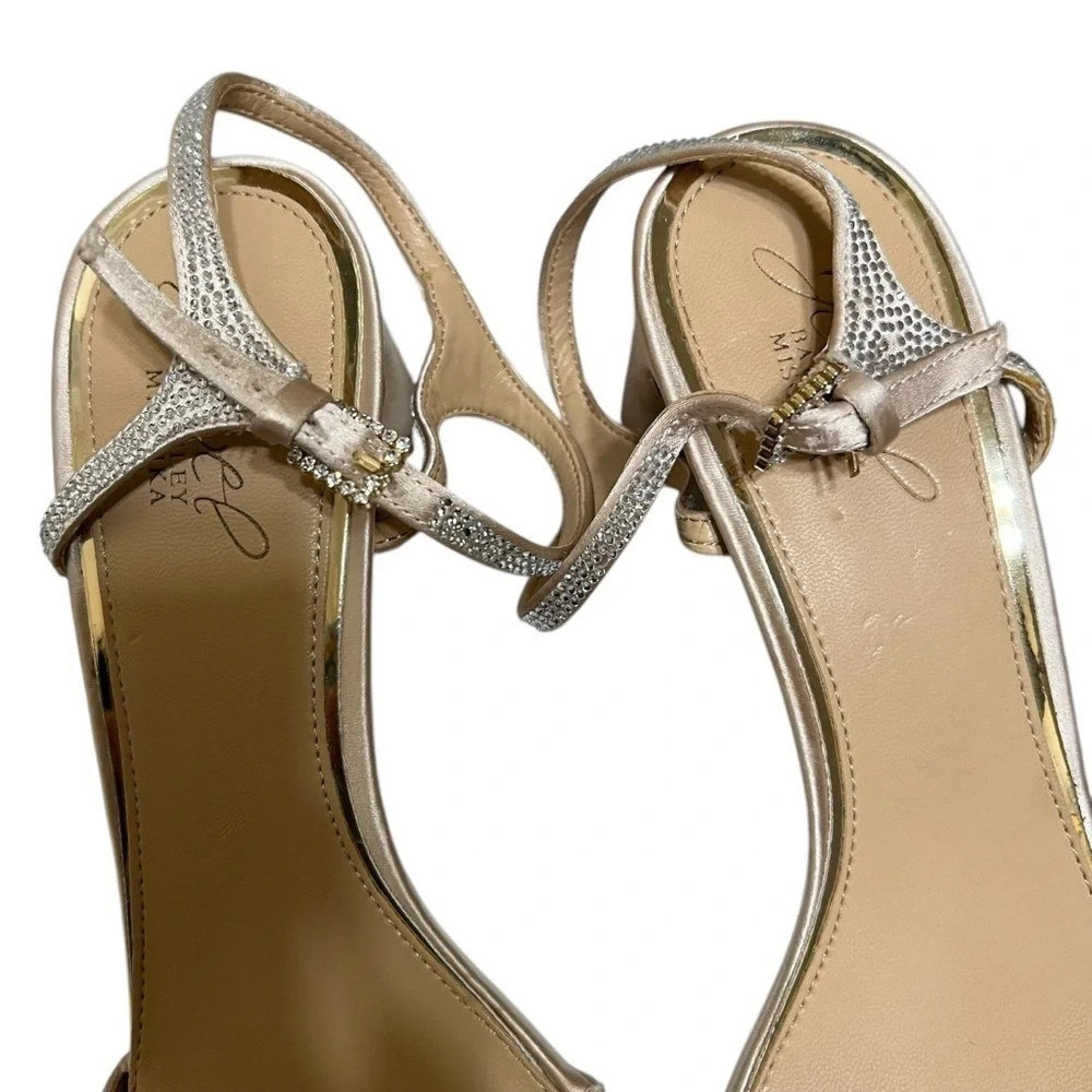 Jewel Badgley Mischka Women's Omari II Evening Sandals Size 8.5 - Picture 7 of 13